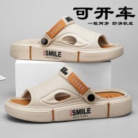 拖鞋男款夏季潮流外穿防滑厚底踩屎感运动两用耐磨沙滩大码凉鞋