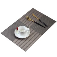 环保餐垫欧式餐桌垫酒店西餐垫隔热垫条纹方形防滑盘垫耐脏碗垫