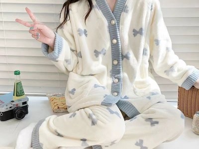 清仓睡衣女珊瑚绒两件套爆款可外穿加厚高级感大码家居服套装长袖