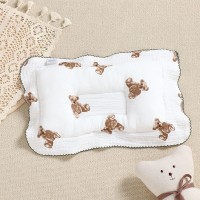 纱布宝宝小枕头婴儿定型枕新生0到6个月以上防偏头纠正头型枕透气