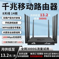 无线路由器免宽带家用宿舍租房办公4g5g移动路由器随身wifi无线网