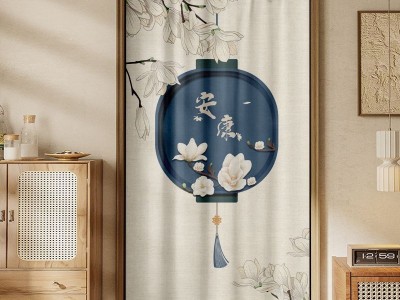 家用空调挡风门帘免打孔卧室房间隔断帘2025新款高档厨房遮挡挂帘