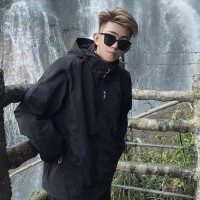 美式机能冲锋衣男女款户外登山情侣潮牌秋冬季工装百搭宽松外套潮