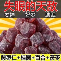 酸枣仁糕酸枣仁膏安神助眠百合桂圆枸杞补气血小零食失眠整箱软糖