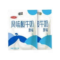 三元原味酸牛奶无添加增稠剂低温风味奶100g*10袋学生营养早餐