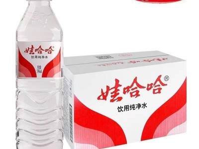 娃哈哈纯净水饮用水596ml*4瓶解渴瓶装学生宿舍运动办公用水日常